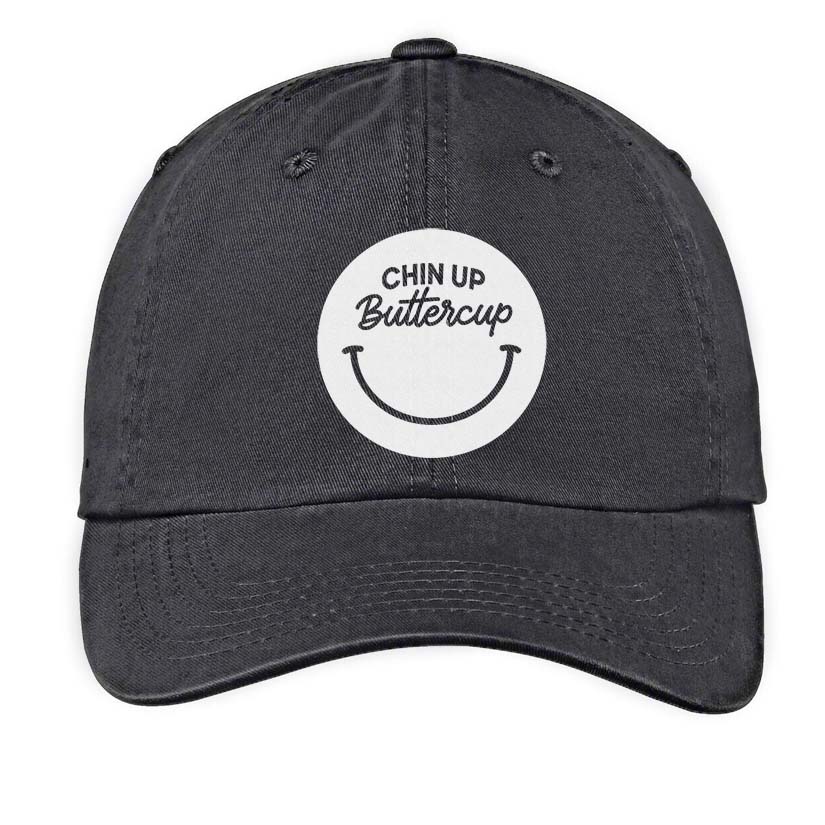 Chin Up Buttercup Smile Baseball Cap