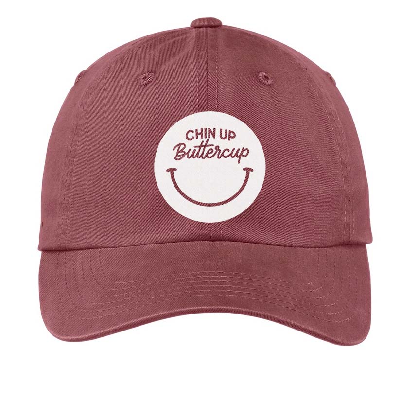 Chin Up Buttercup Smile Baseball Cap