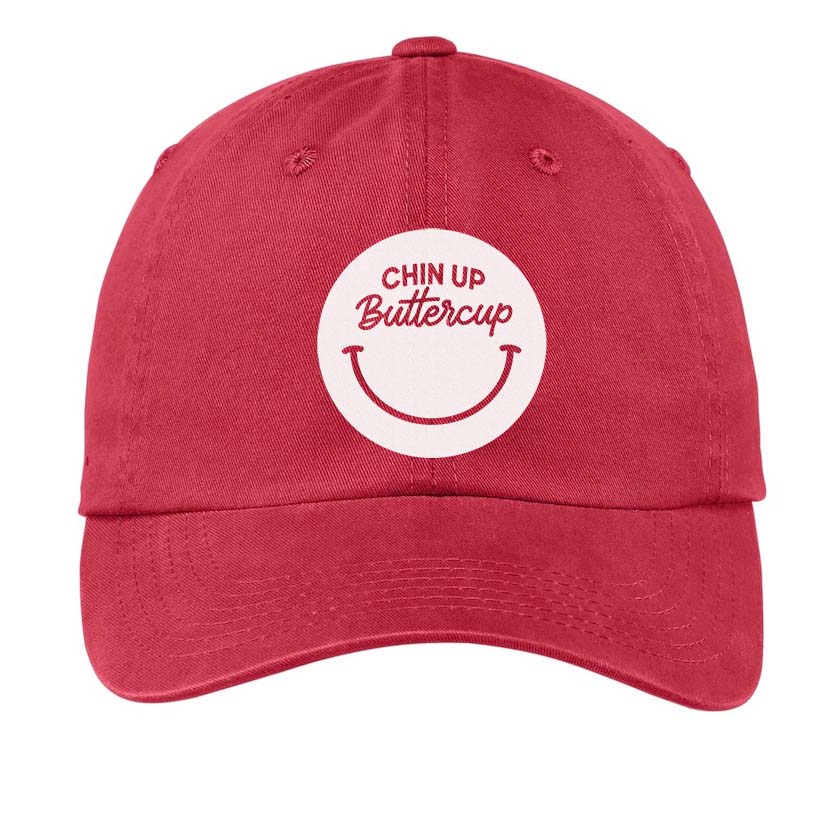 Chin Up Buttercup Smile Baseball Cap