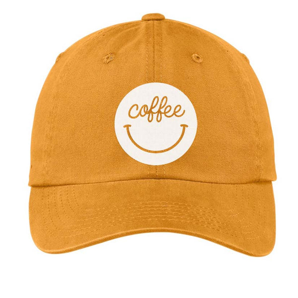 Coffee Cursive Smile Baseball Cap