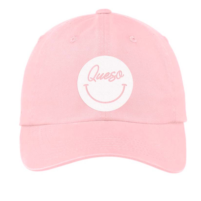 Queso Cursive Smile Baseball Cap