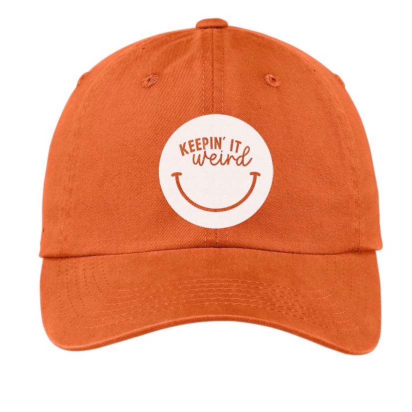 Keepin it Weird Smile Baseball Cap