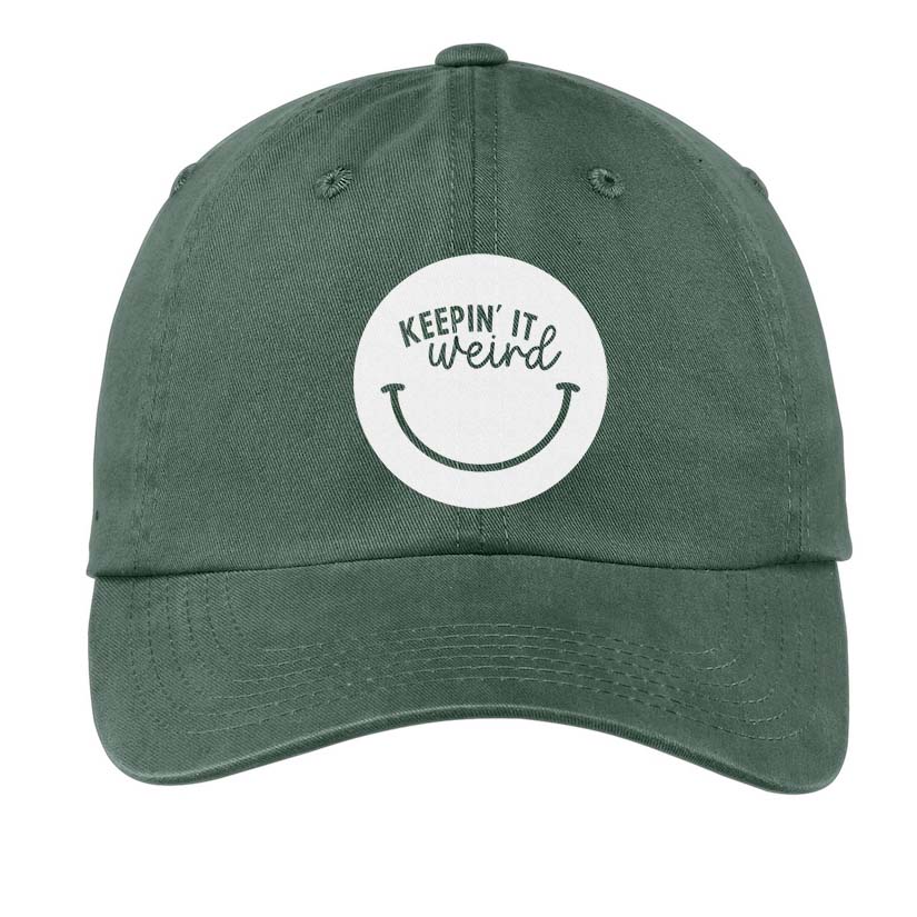 Keepin it Weird Smile Baseball Cap
