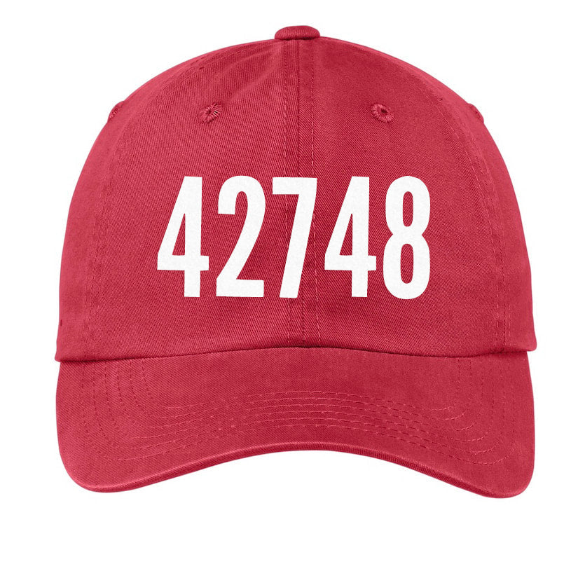 Custom Zip Code Baseball Cap