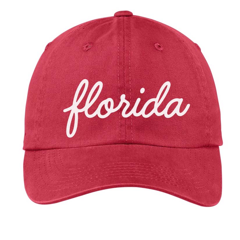 Florida Cursive Baseball Cap