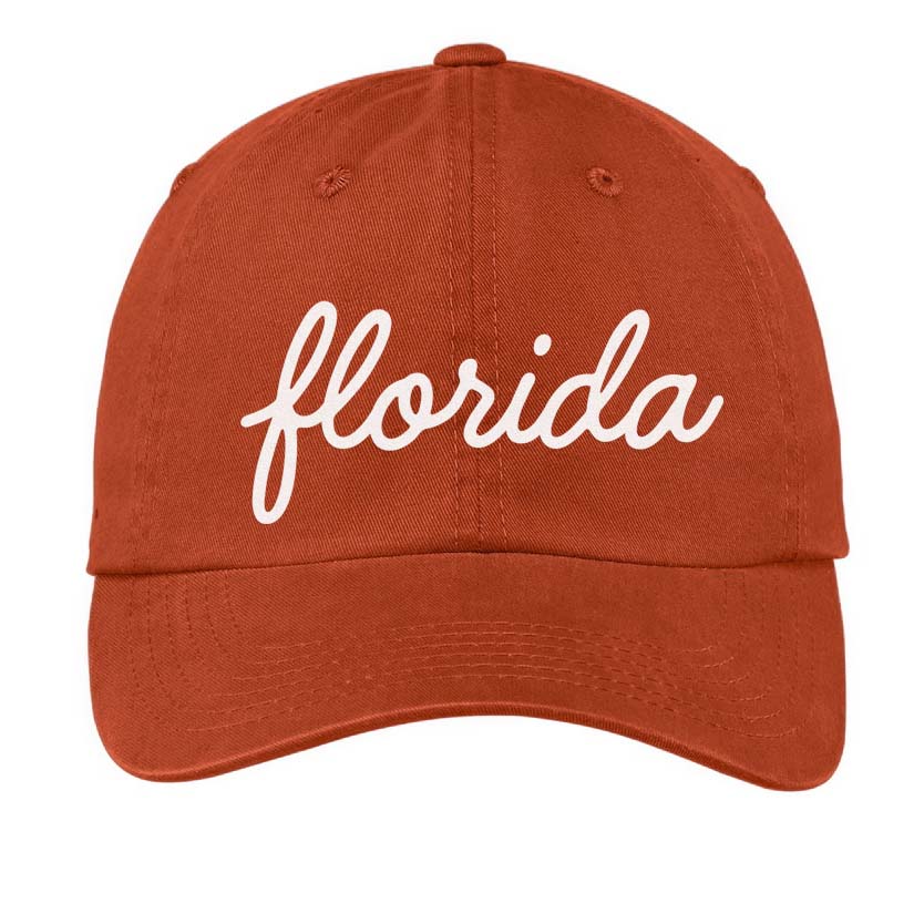 Florida Cursive Baseball Cap