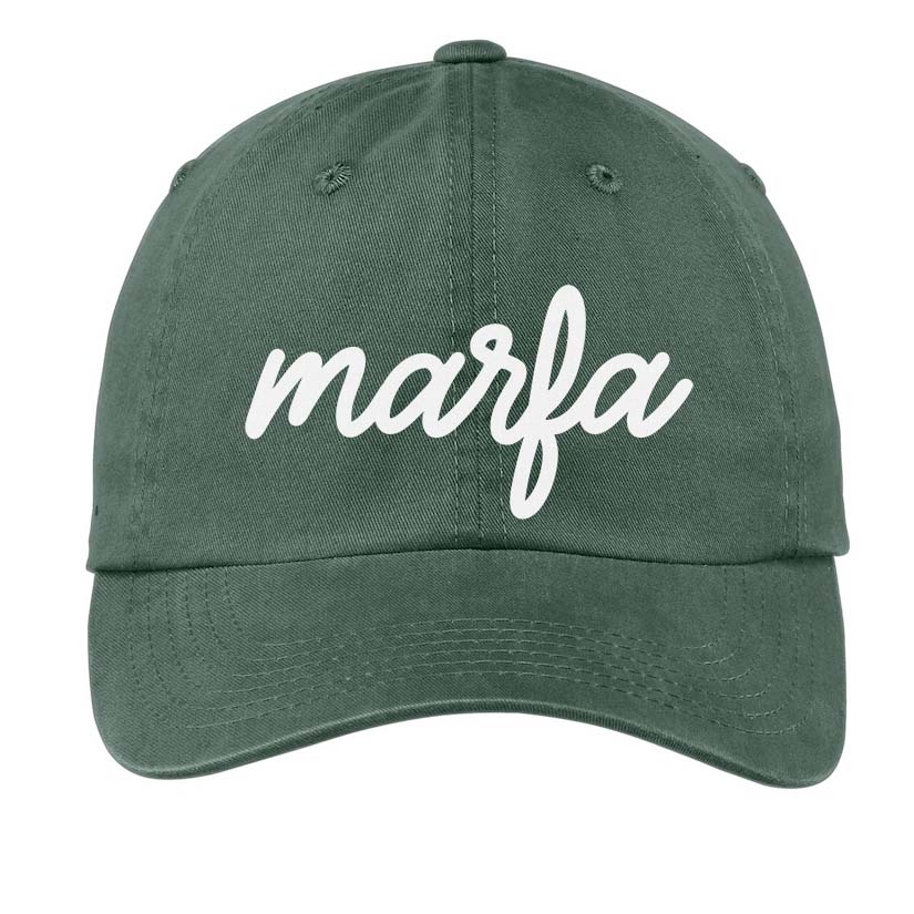 Marfa Cursive Baseball Cap