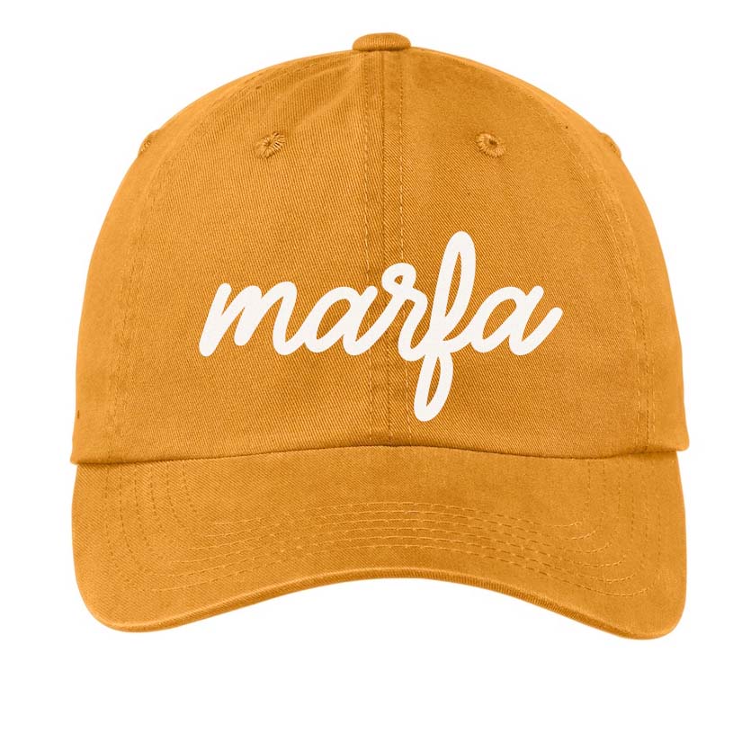 Marfa Cursive Baseball Cap