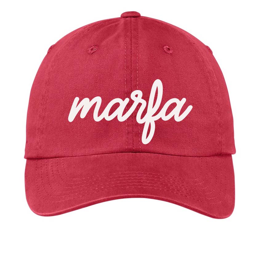 Marfa Cursive Baseball Cap