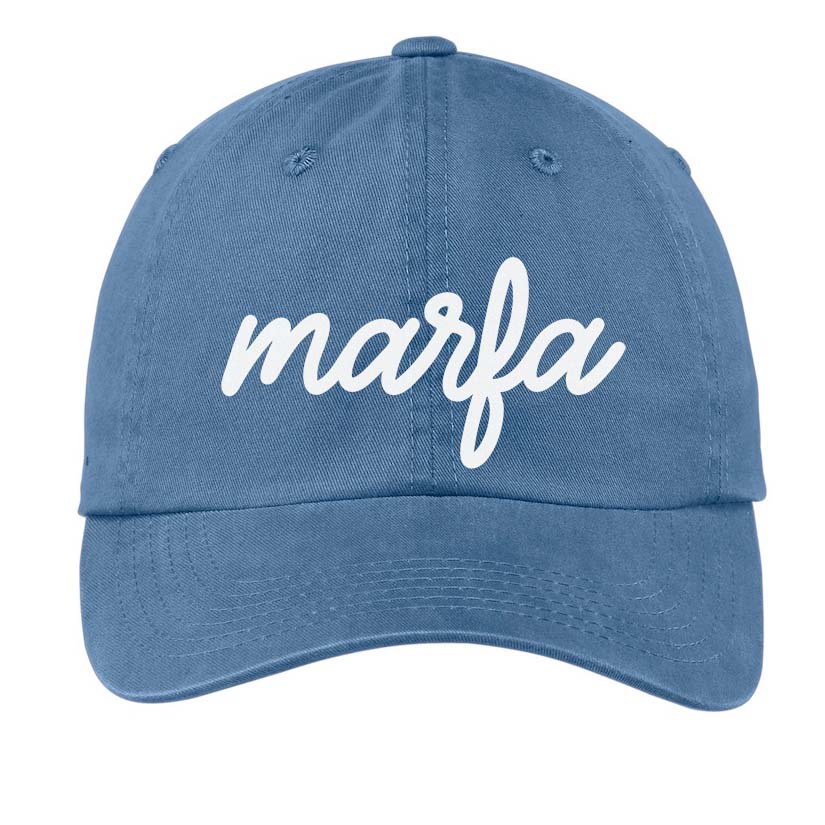 Marfa Cursive Baseball Cap