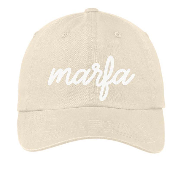 Marfa Cursive Baseball Cap