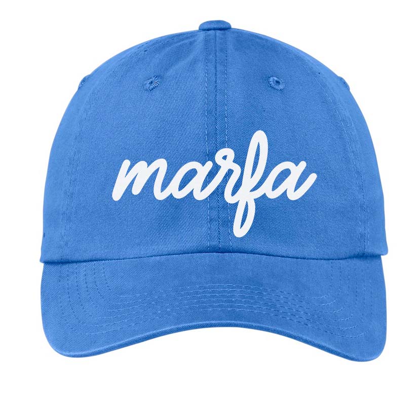 Marfa Cursive Baseball Cap