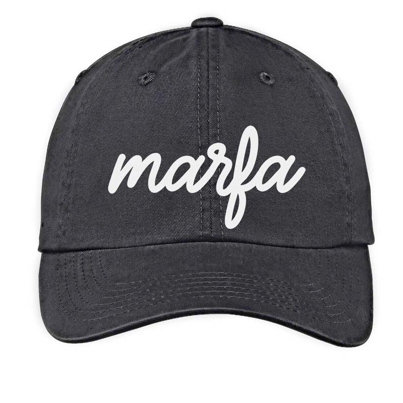 Marfa Cursive Baseball Cap