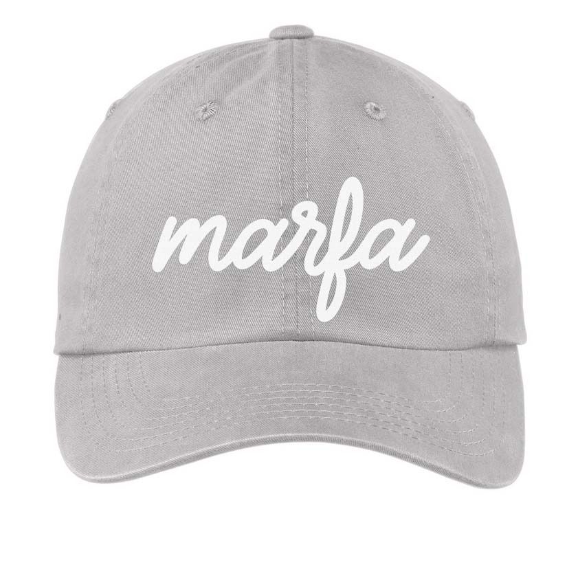 Marfa Cursive Baseball Cap
