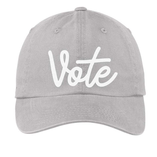 Vote Cursive Baseball Cap