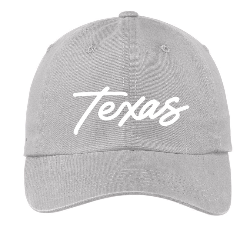 Texas Cursive Baseball Cap