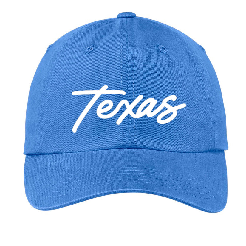 Texas Cursive Baseball Cap