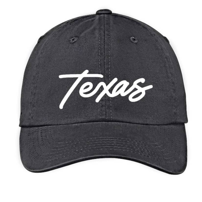 Texas Cursive Baseball Cap