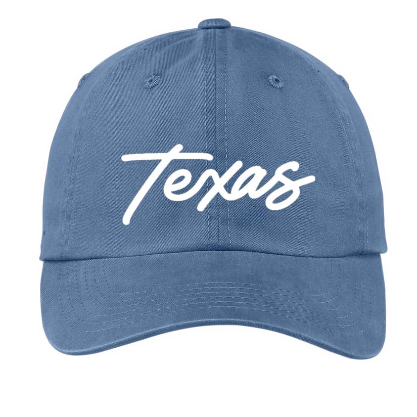 Texas Cursive Baseball Cap
