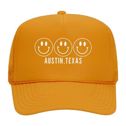 Smile Austin TX Foam Snapback