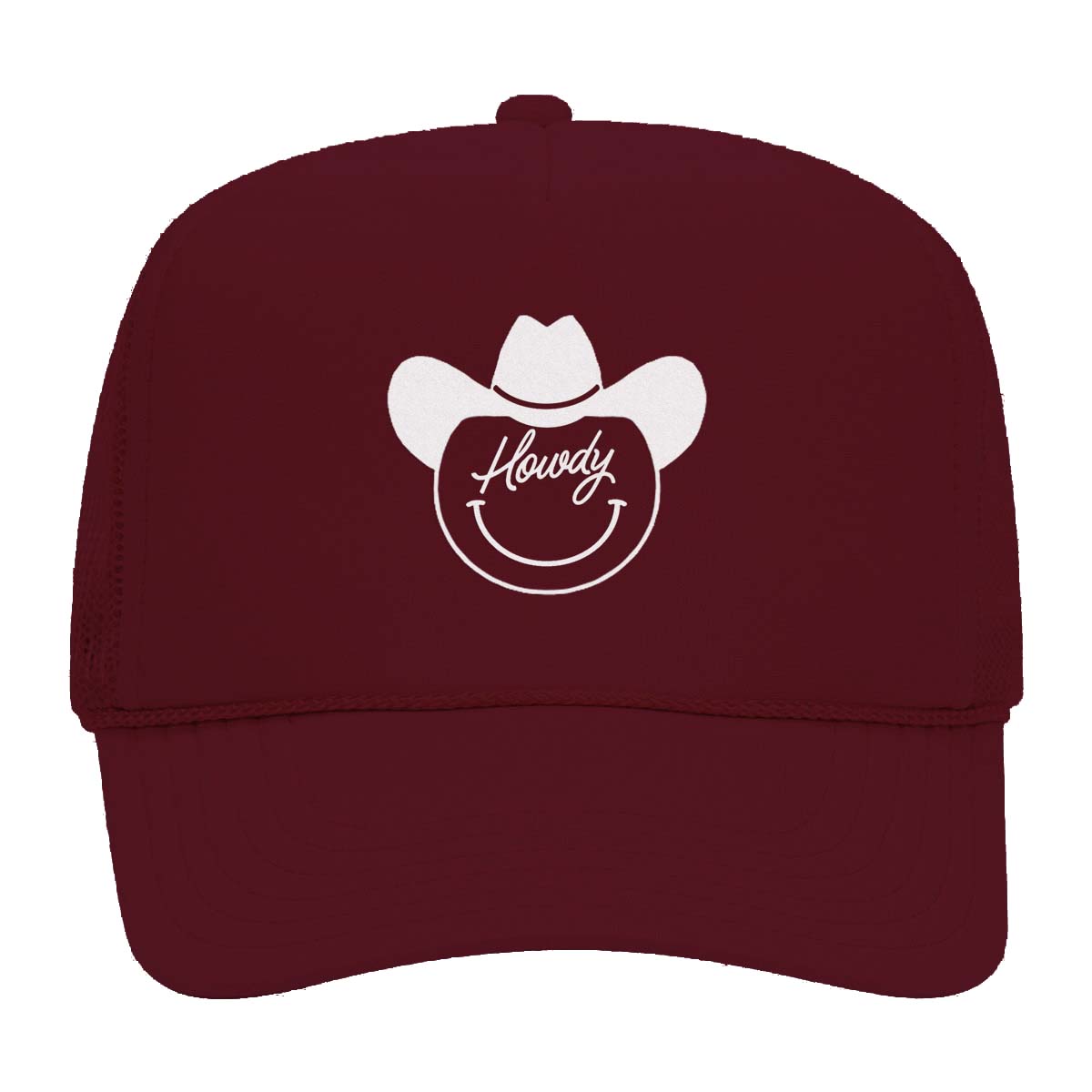 Howdy Cursive Cowboy Foam Snapback