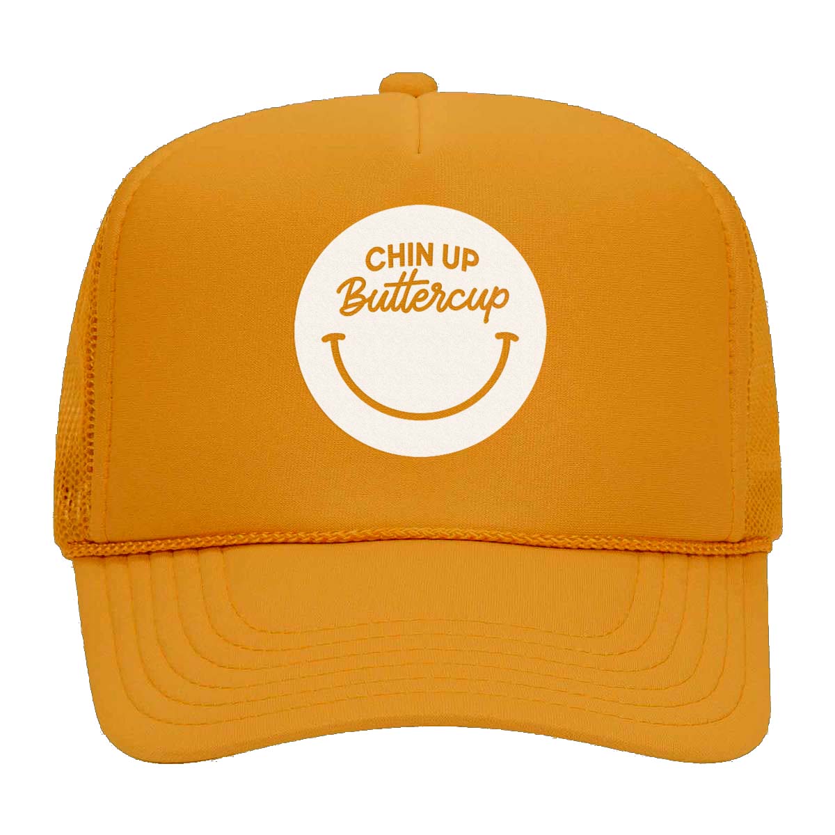 Chin Up Buttercup Smile Foam Snapback