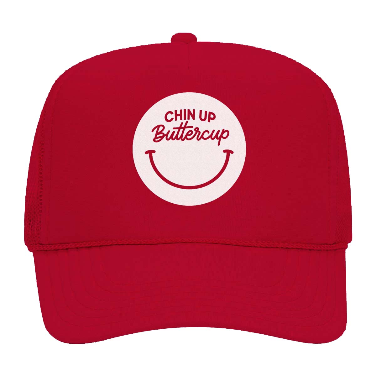 Chin Up Buttercup Smile Foam Snapback