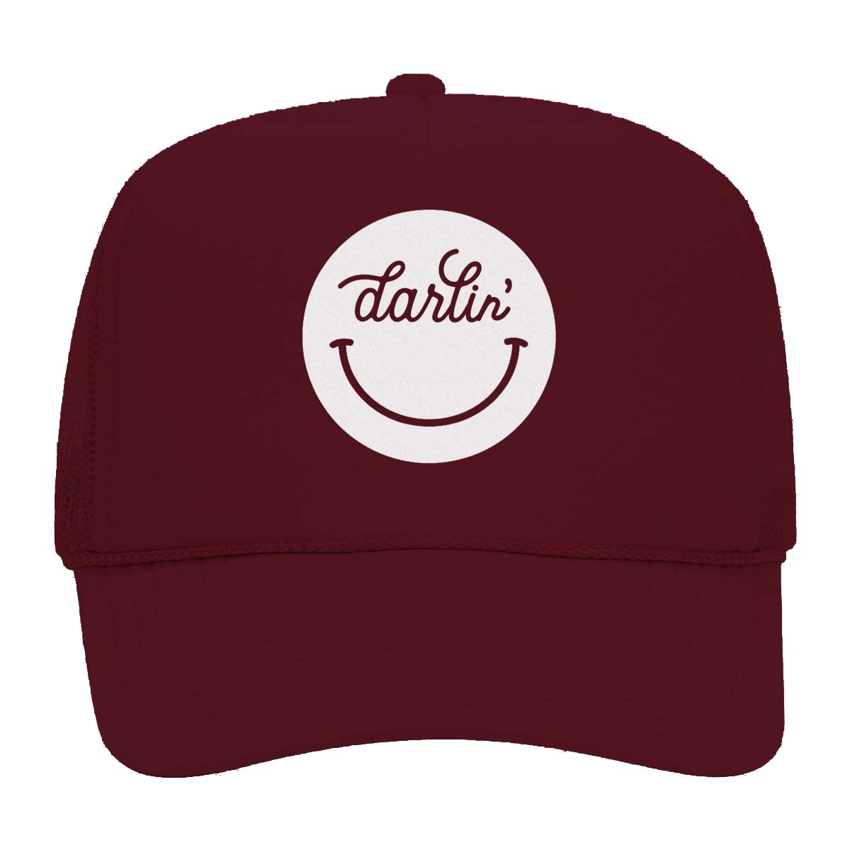Darlin' Cursive Smile Foam Snapback