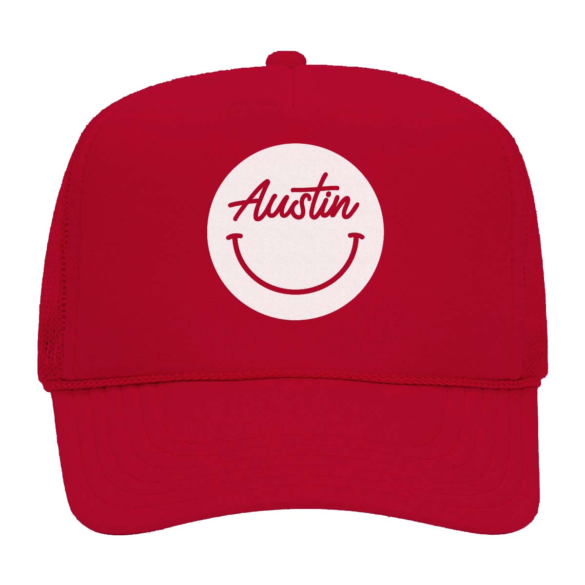 Austin Cursive Smile Foam Snapback