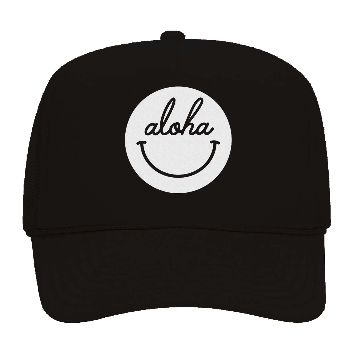Aloha Cursive Smile Foam Snapback