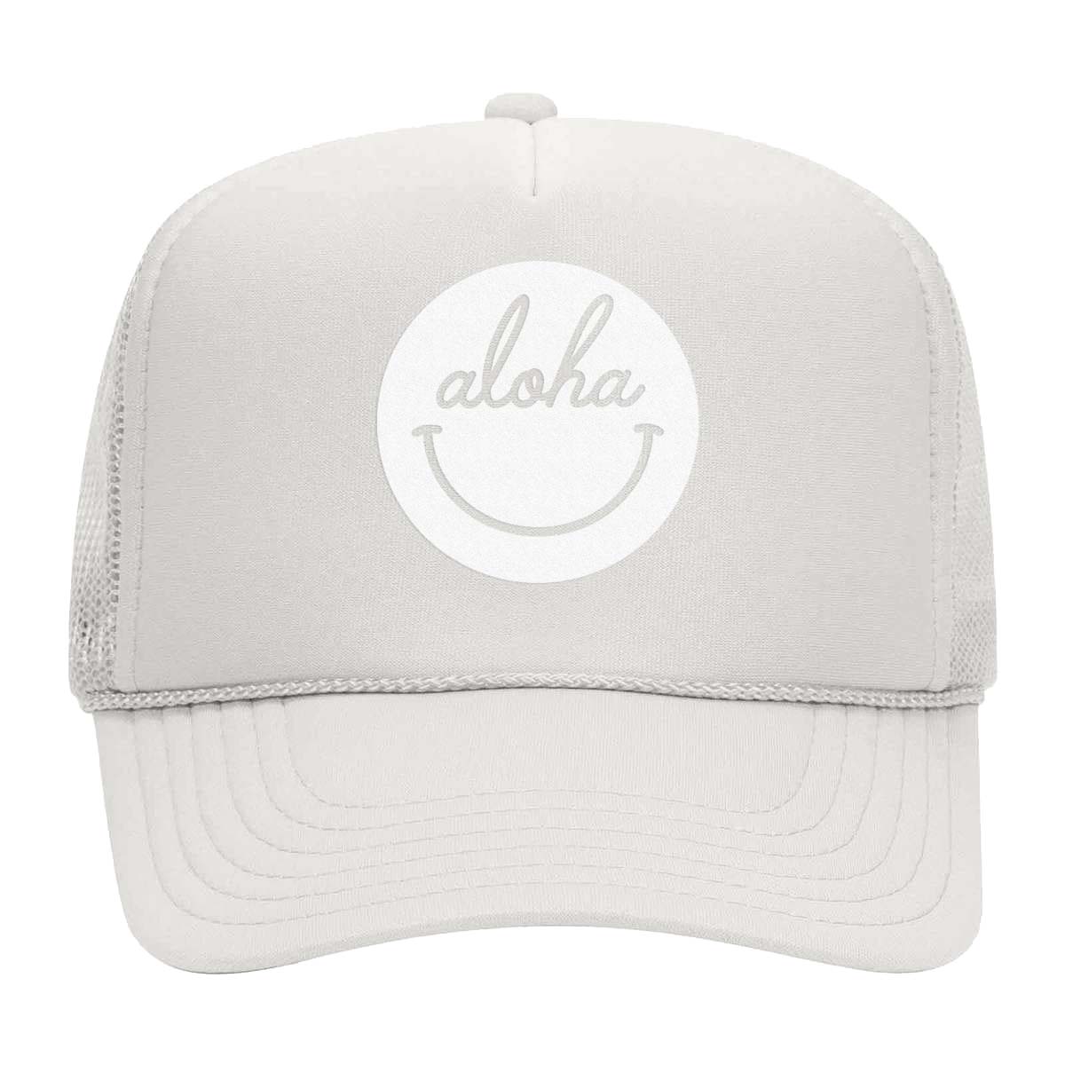 Aloha Cursive Smile Foam Snapback