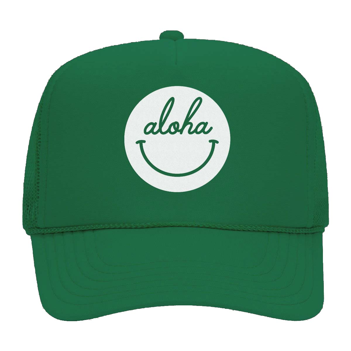 Aloha Cursive Smile Foam Snapback