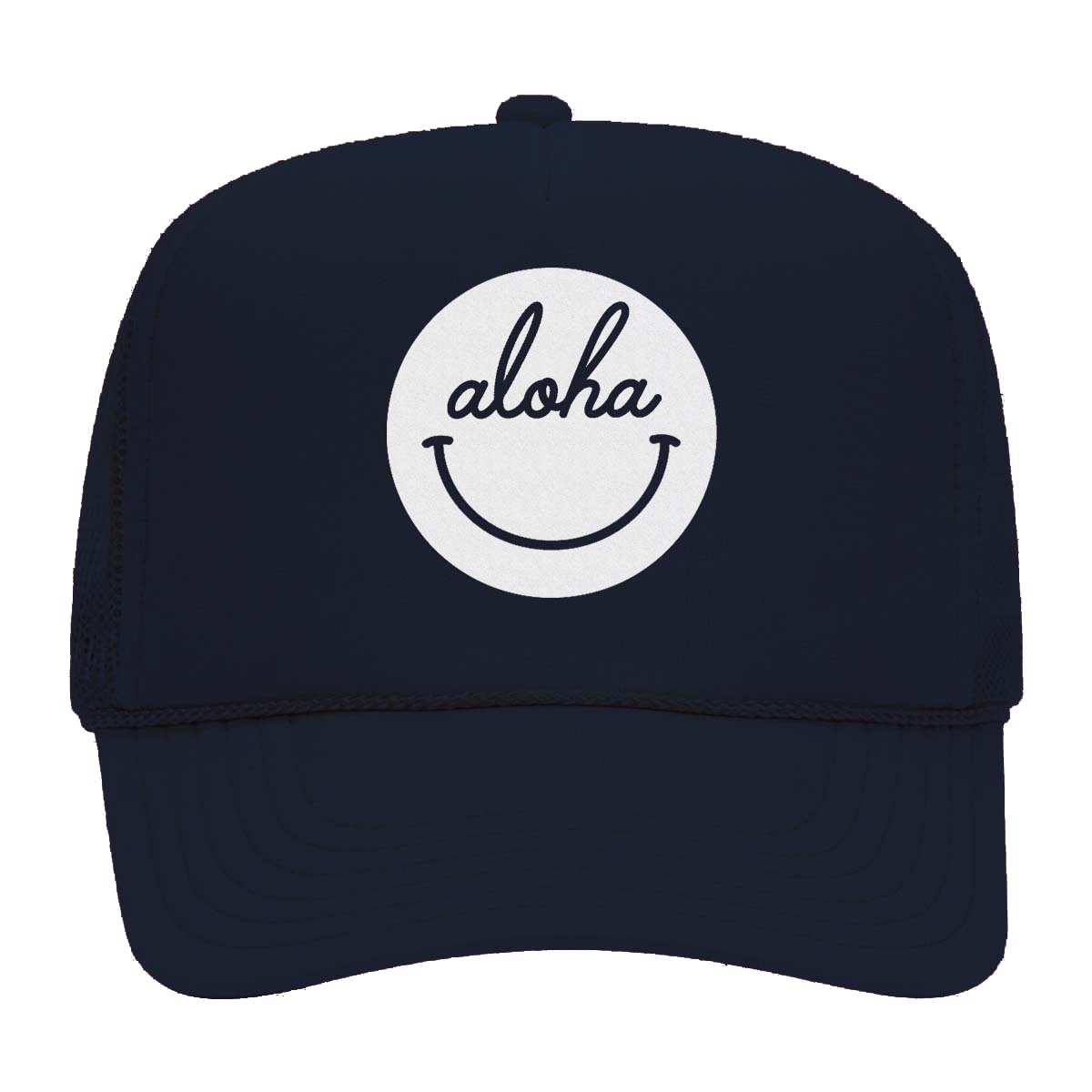 Aloha Cursive Smile Foam Snapback