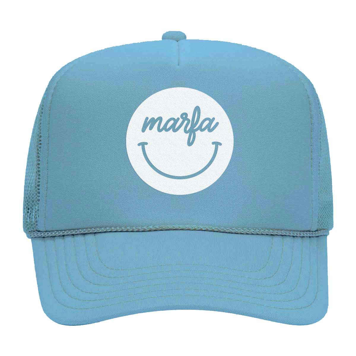 Marfa Cursive Smile Foam Snapback