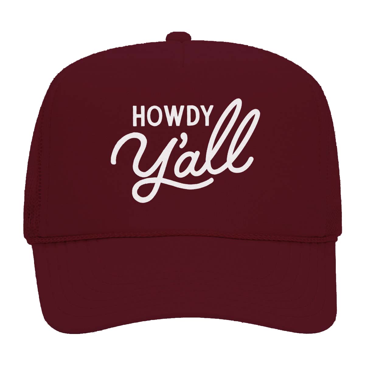Howdy Y'all Cursive Foam Snapback