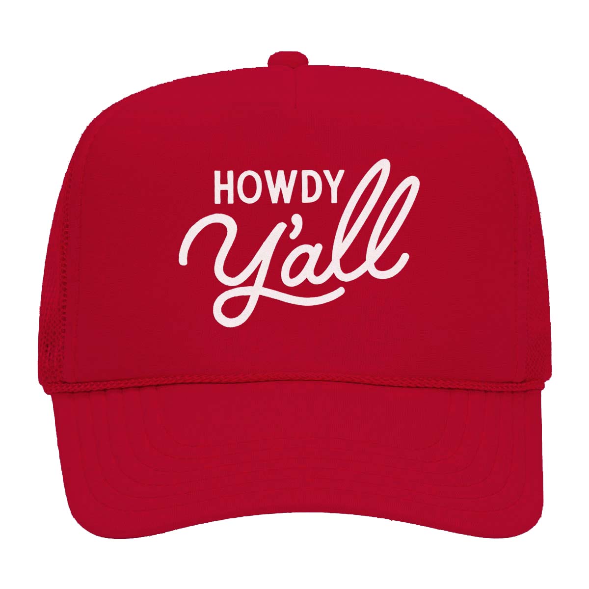 Howdy Y'all Cursive Foam Snapback