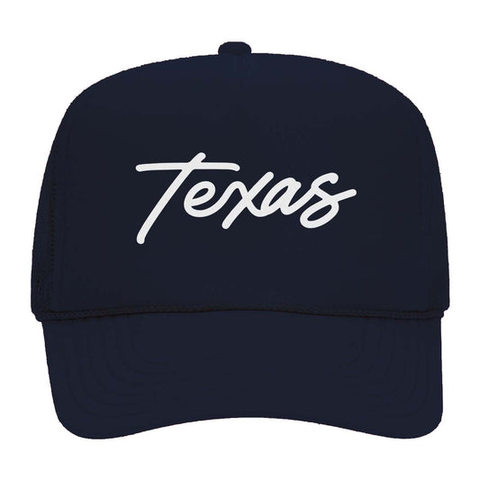 Texas Cursive Foam Snapback