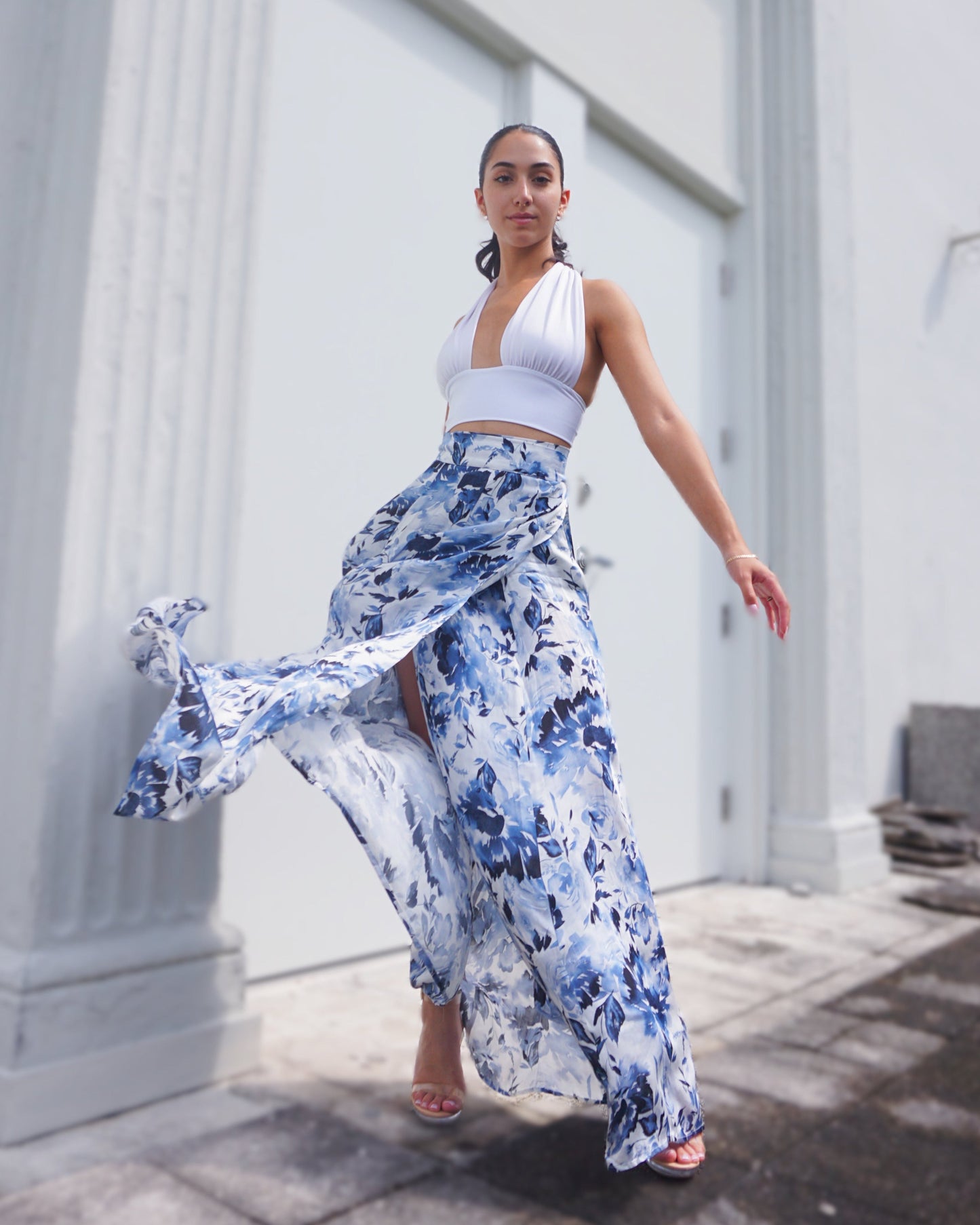 Show Skirt - Sapphire Bloom