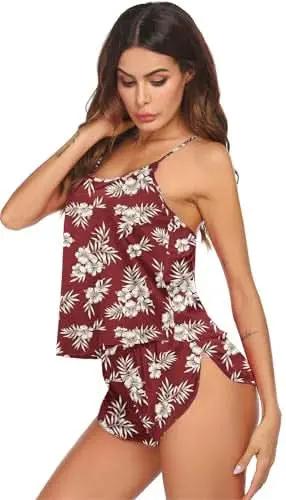 Love Salve Satin Pajamas Women's Backless Lingerie Cami Shorts Set Nightwear