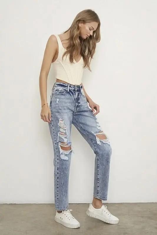 Jeans - Comfortable Fit - Slim Boyfriend Style