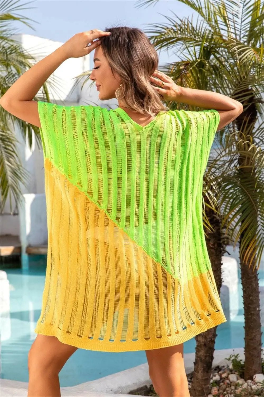 Beach Cover-Up - Vibrant Sheer - Flowy Lightweight