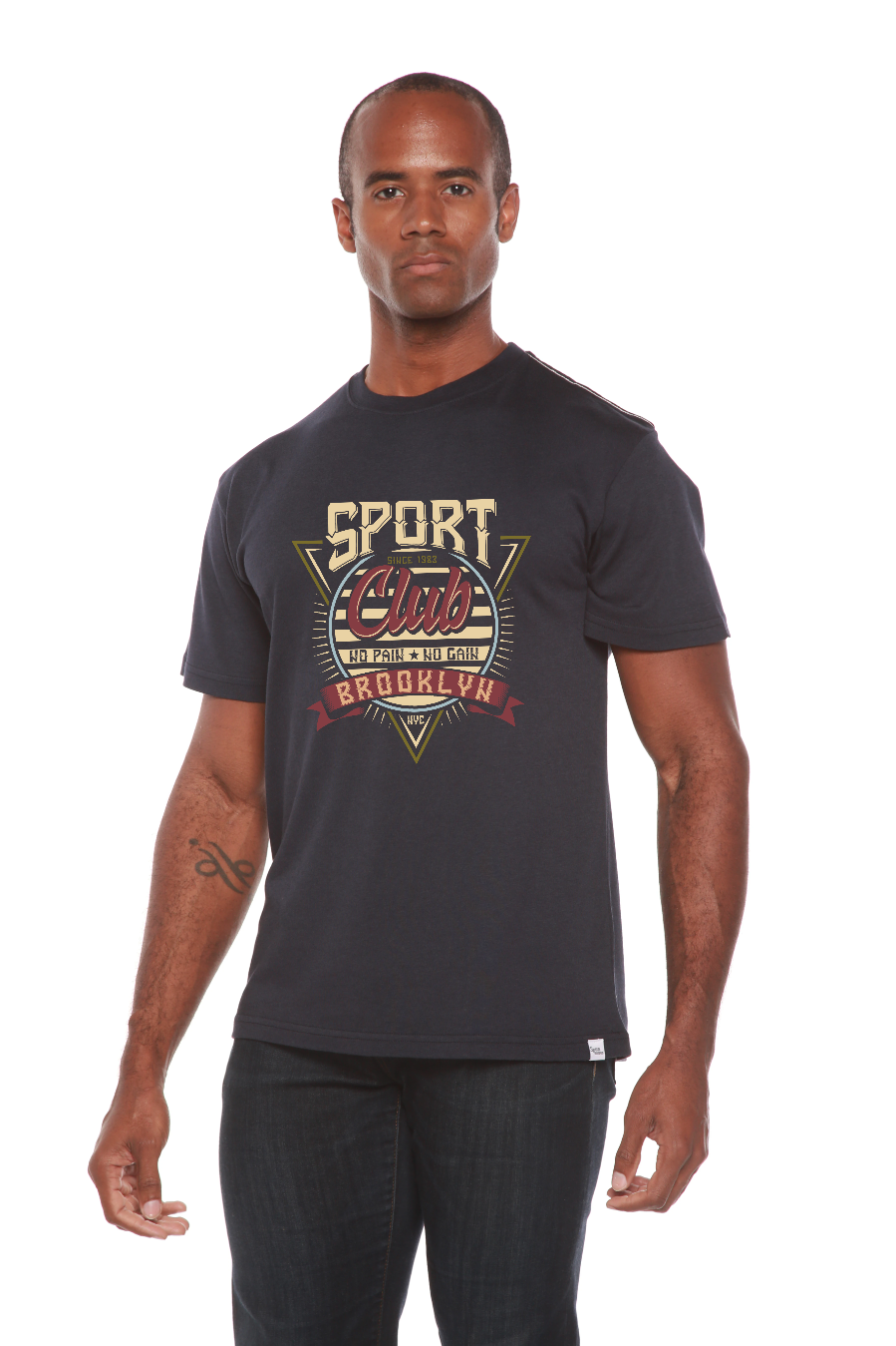 Sport Club Men's Bamboo Viscose/Organic Cotton Short Sleeve Graphic T-Shirt