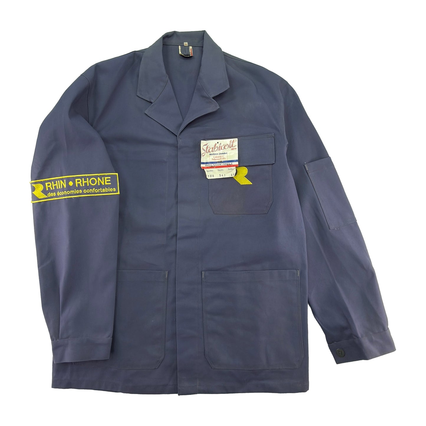 Vintage Gray-blue Stabicott French Workwear Chore Jacket - Men's Small / Women's Medium