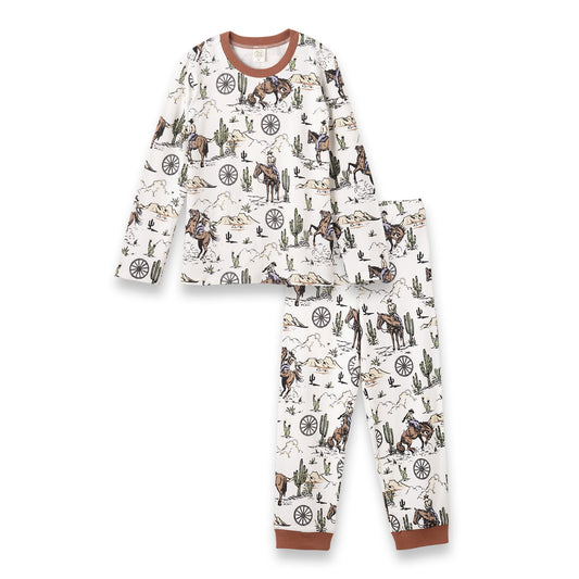 Cowboy Bamboo Pajama Set - 10 & 12Y