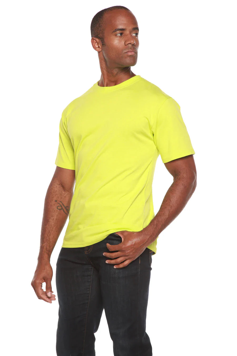 Men's Bamboo Viscose/Organic Cotton Short Sleeve T-Shirt - 5-Pack Mixed Colors