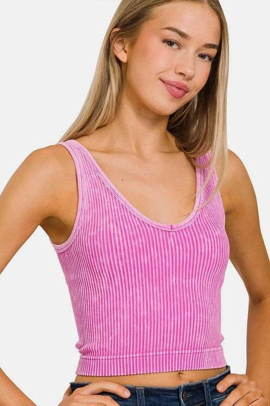 Tank Top - Ribbed Knit - Essential Casual Style