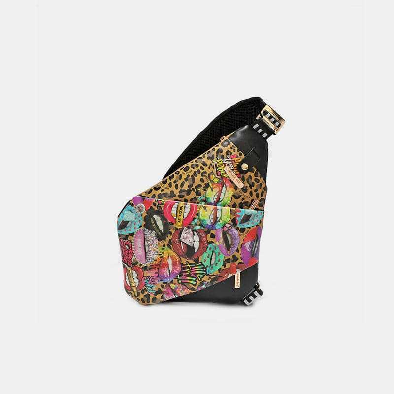 Trendsi Vegan leather leopard crossbody bag