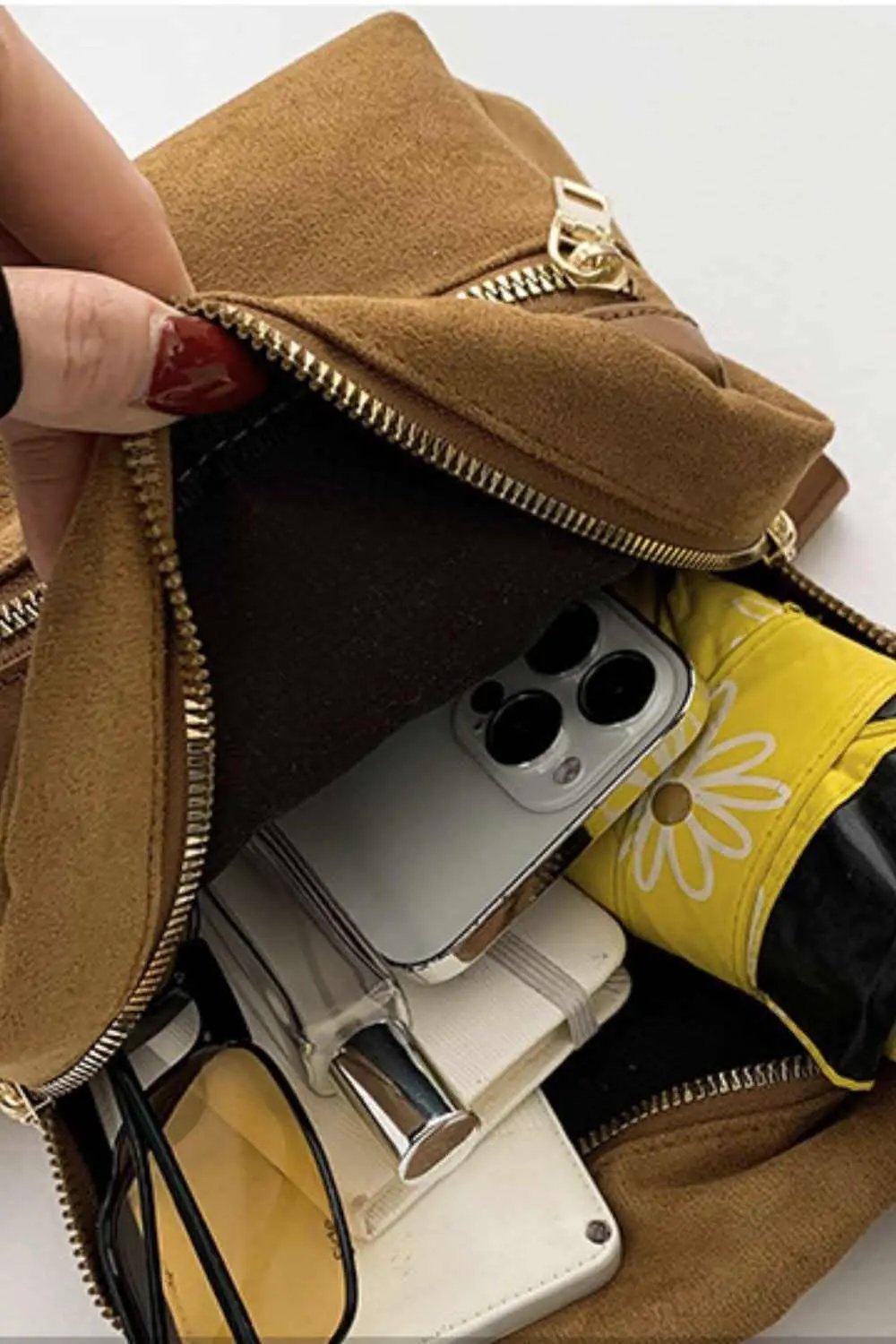 Trendsi Suede Mini Backpack Women's Stylish Accessory Adjustable Strap Bag