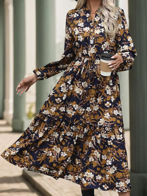 Trendsi Chic Perfee notched midi dress