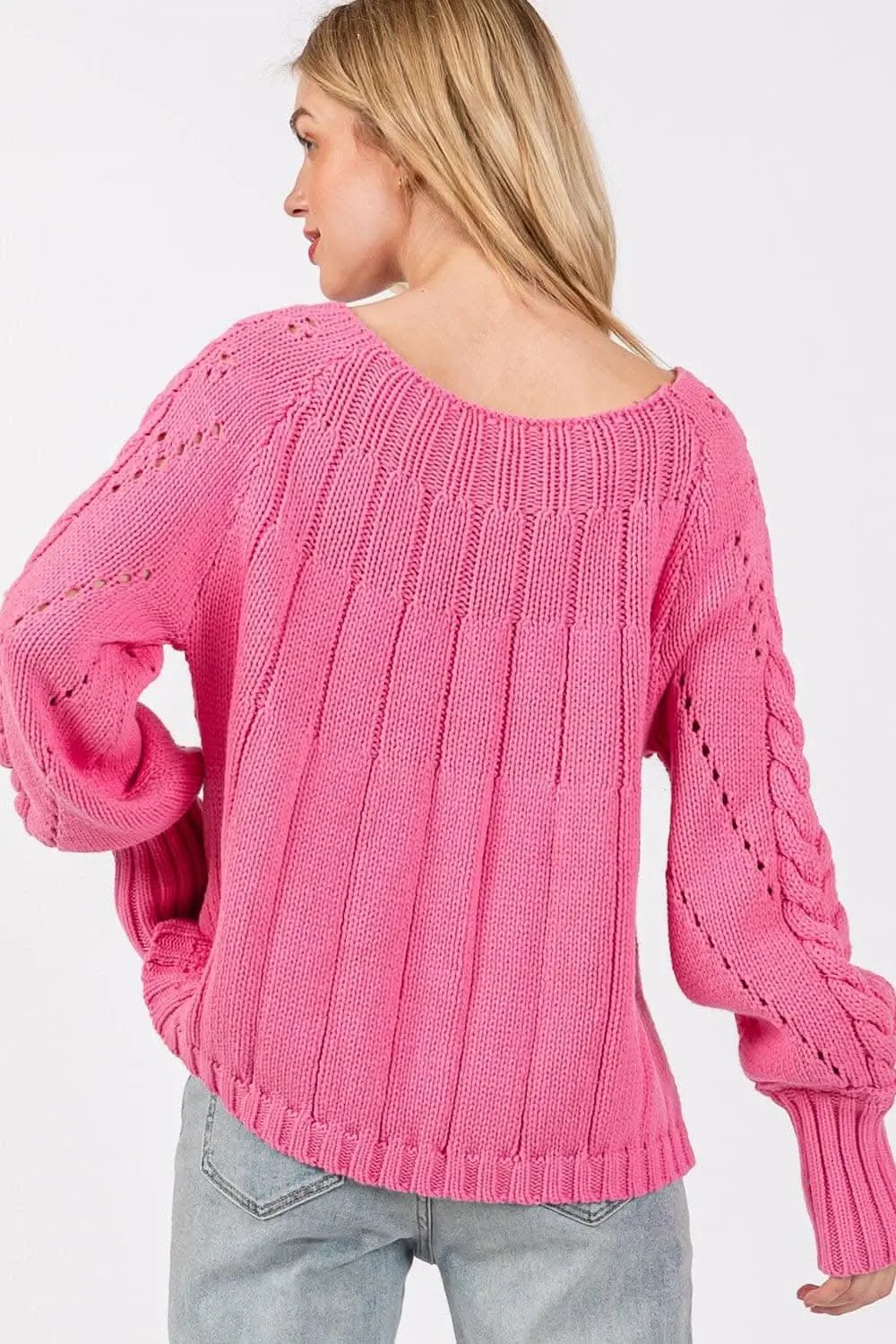 Trendsi Cable-Knit Sweater Women's Oversized Fall Outfit Essential